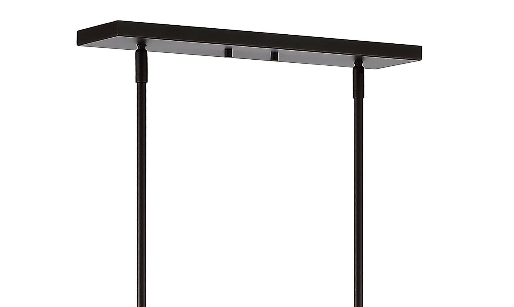 Alt View 5. Jonathan Y - Ferme 39" 8-Light Adjustable Iron Farmhouse Industrial LED Dimmable Pendant, Oil Rubbed Bronze - Oil Rubbed Bronze.