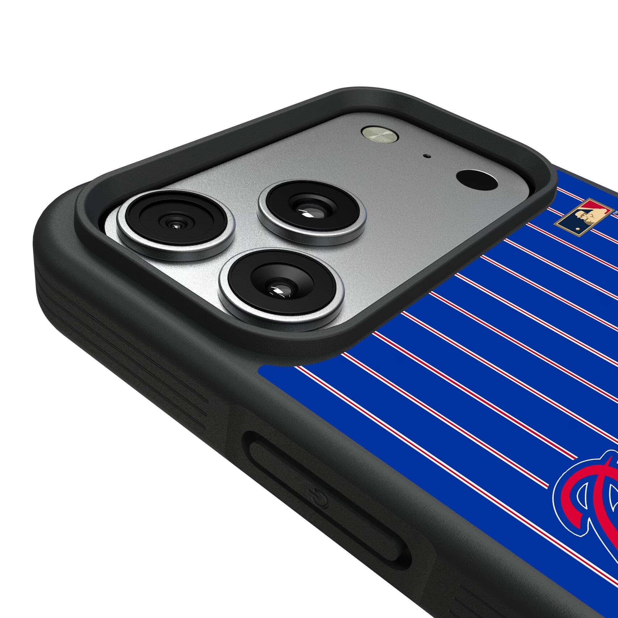Alt View 2. Keyscaper - Atlanta Braves Cooperstown iPhone Bump Case - 15 Pro Max - Multicolor.