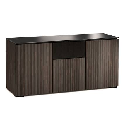 Front. Salamander Designs - Salamander Designs Chameleon Collection Manhattan 336 Triple Speaker Integrated AV Cabinet - Black/Ebony.