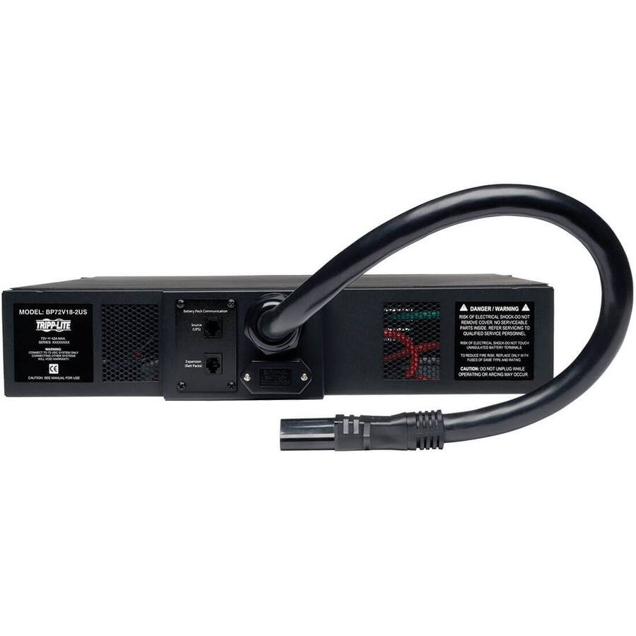 MODEL: BP72V18-2US  
TRIPP-LITE  

DANGER WARNING  
REMOVE COVER NO SERVICABLE PARTS  
CAUTION: RISK OF ELECTRIC SHOCK. DO NOT TOUCH EXPOSED COMPONENTS.  
REMOVE COVER ONLY BY QUALIFIED SERVICE PERSONNEL.  
RISK OF ELECTRIC SHOCK. DO NOT TOUCH EXPOSED COMPONENTS.  
CAUTION: RISK OF FIRE. DO NOT OPERATE ON AC MAINS WHILE COVER IS REMOVED.  

CAUTION: RISK OF ELECTRIC SHOCK. DO NOT TOUCH EXPOSED COMPONENTS.  
REMOVE COVER ONLY BY QUALIFIED SERVICE PERSONNEL.  
RISK OF ELECTRIC SHOCK. DO NOT TOUCH EXPOSED COMPONENTS.  
CAUTION: RISK OF FIRE. DO NOT OPERATE ON AC MAINS WHILE COVER IS REMOVED.