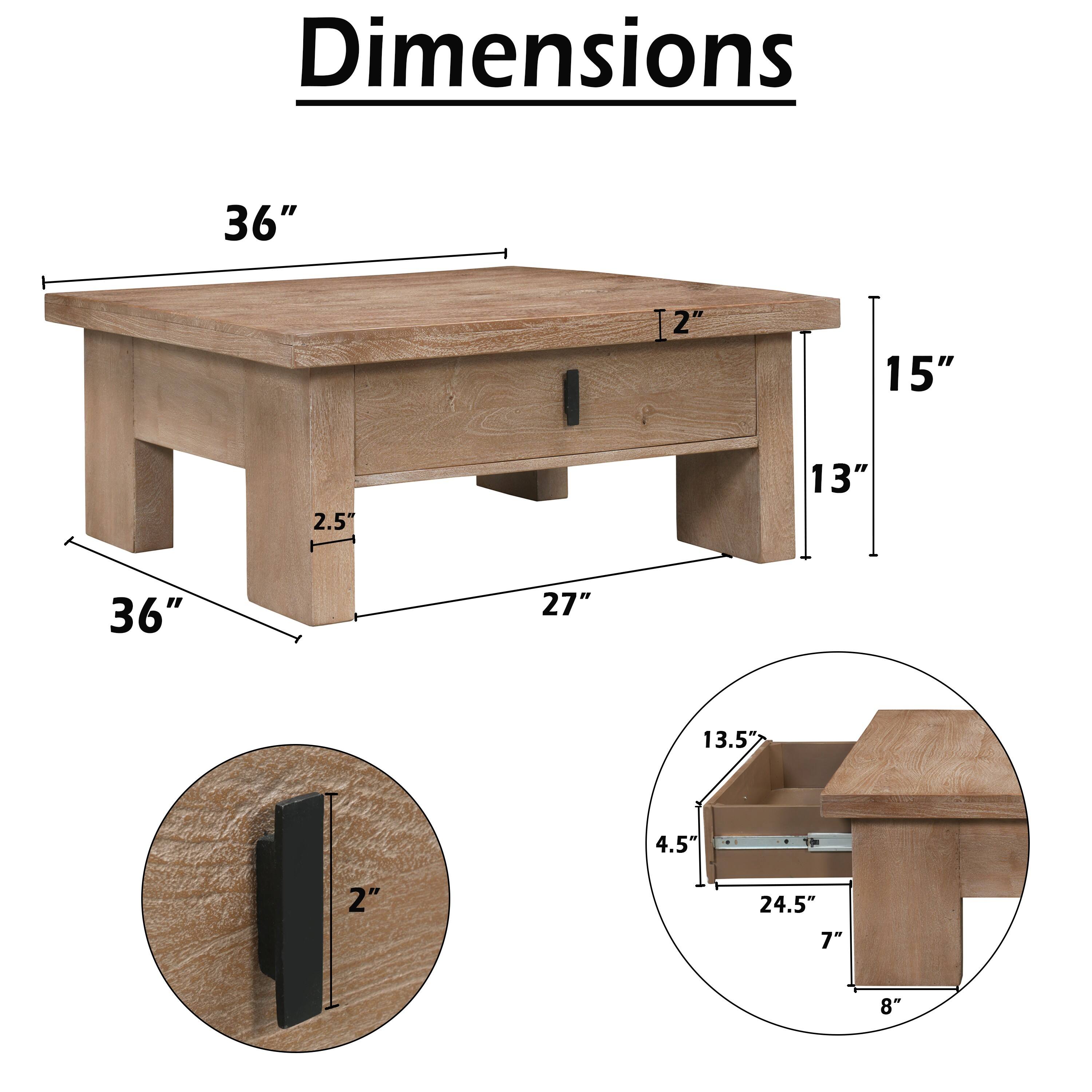 Dimensions: 36" x 15" x 2.5" x 13" x 36" x 27" x 13.5" x 4.5" x 10" x 2" x 24.5" x 7" x 8"