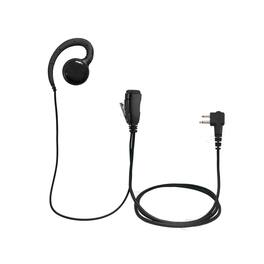 ProMaxPower - 1.5-Wire Swivel Earpiece with PTT Mic for Motorola 2-Pin Radios - Black