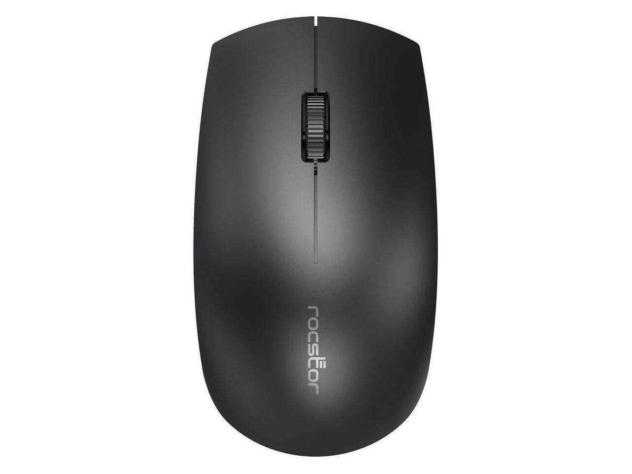 Alt View 4. Rocstor - Rocstor Premium Combo Keyboard & Mouse - Wireless RF 2.40 GHz Keyboard - Black - Wireless RF Mouse - 1200 dpi - Black - Black.