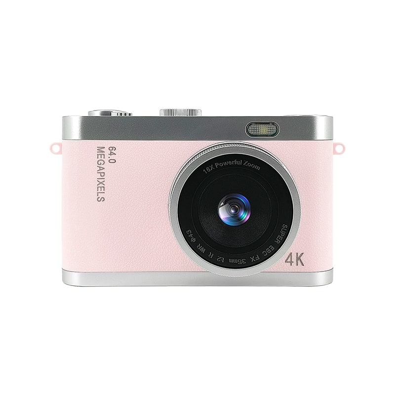 Cluzine - 4K Digital Camera, 64MP, 16X Zoom, 1080P Video, AF Autofocus, Compact for Students