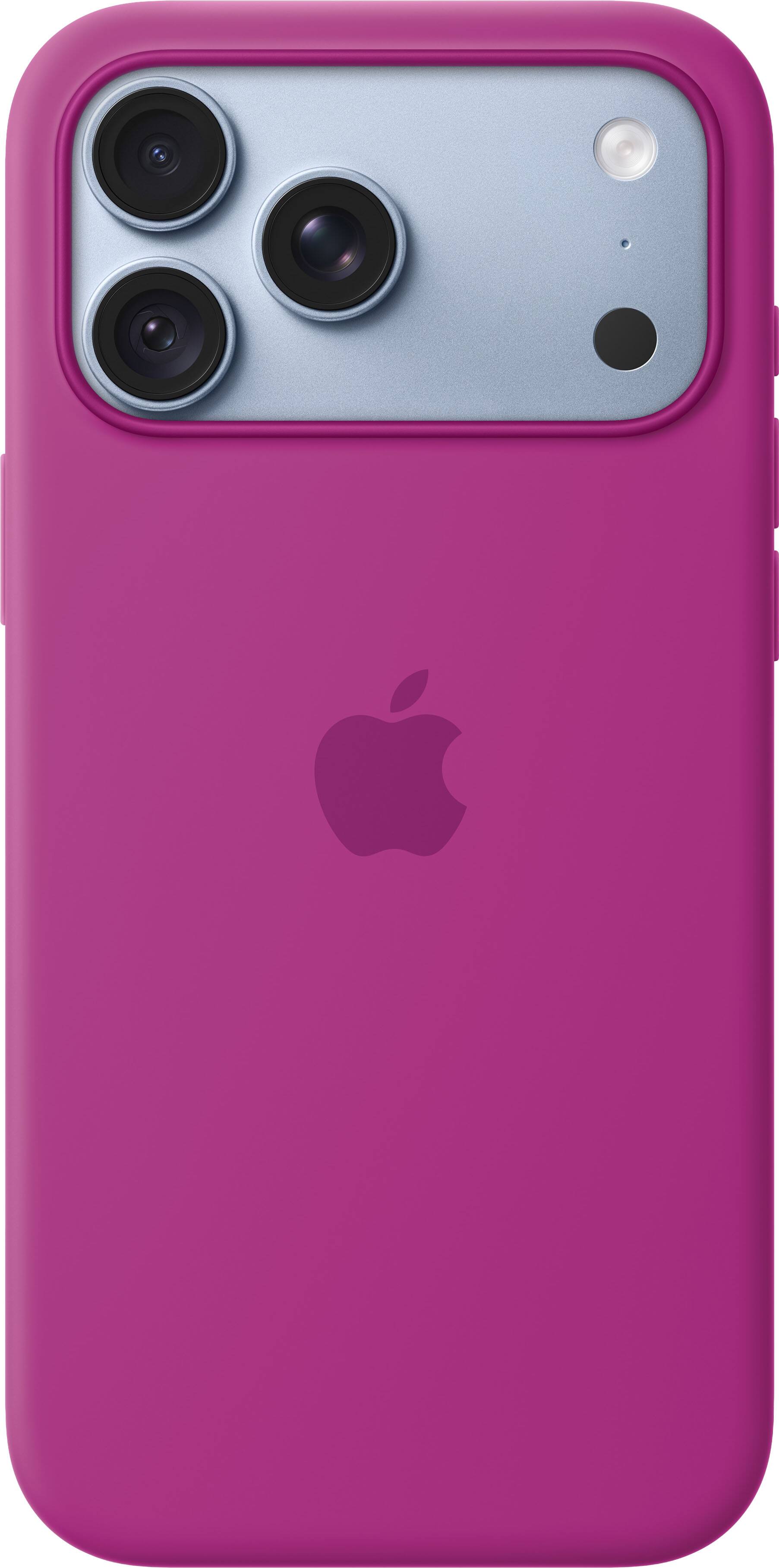 Alt View 1. Apple - iPhone 18 Pro Max Silicone Case with MagSafe (2026) - Magenta.