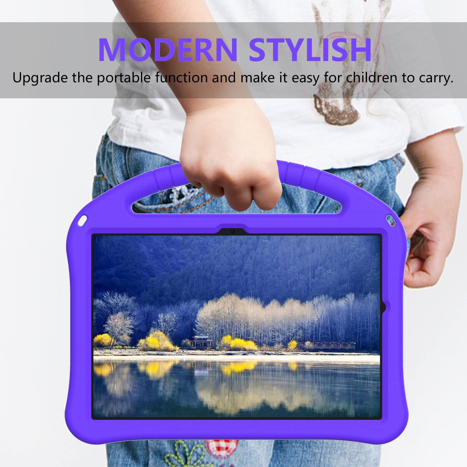 MODERN STYLISH  
Upgrade the portable function and make it easy for children to carry.