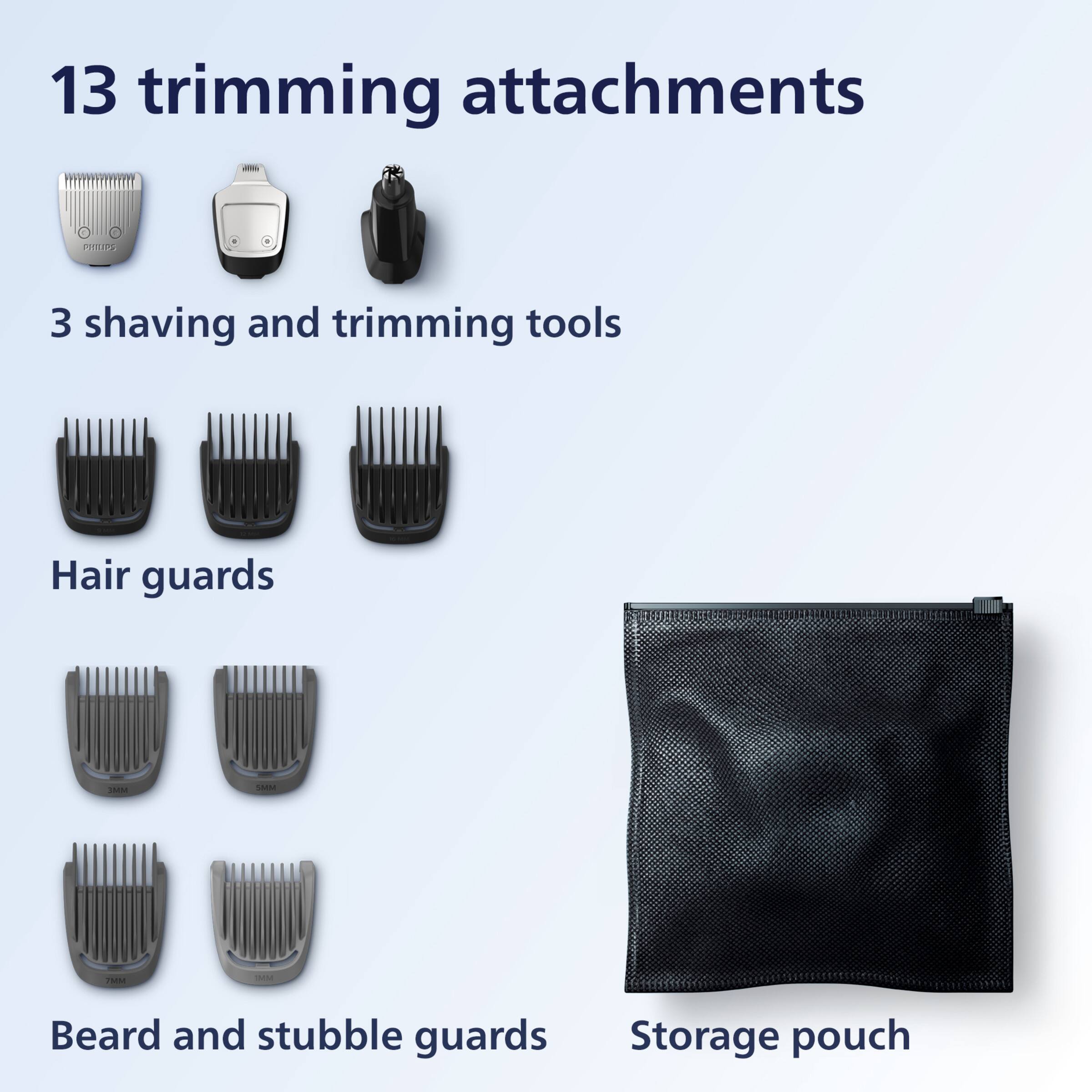 Alt View 22. Philips Norelco - Multi Groomer Series 3000 - Black.