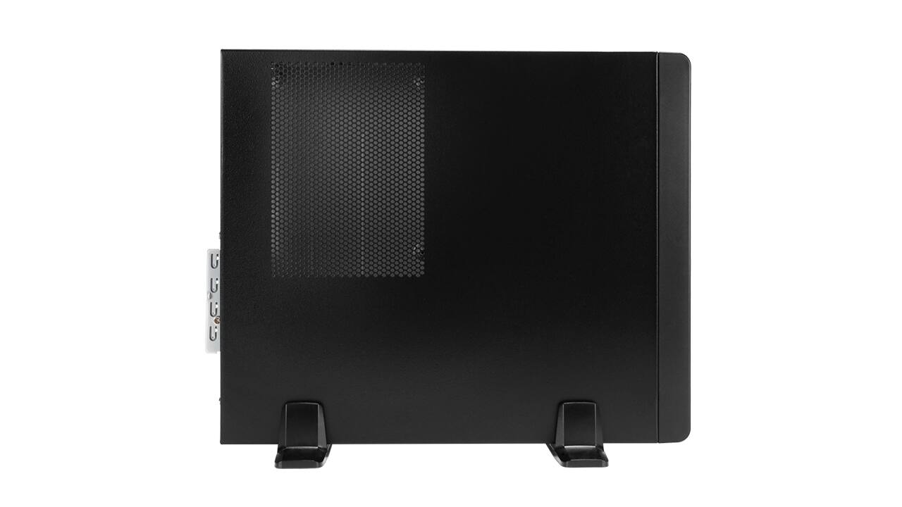 Alt View 2. In Win - BL631 Slim Micro-ATX Mini-ITX Small Form Factor Desktopwith 450W TFX Power Supply Pre-Installed, 11.5L, USB 3.0 Ports - Black.