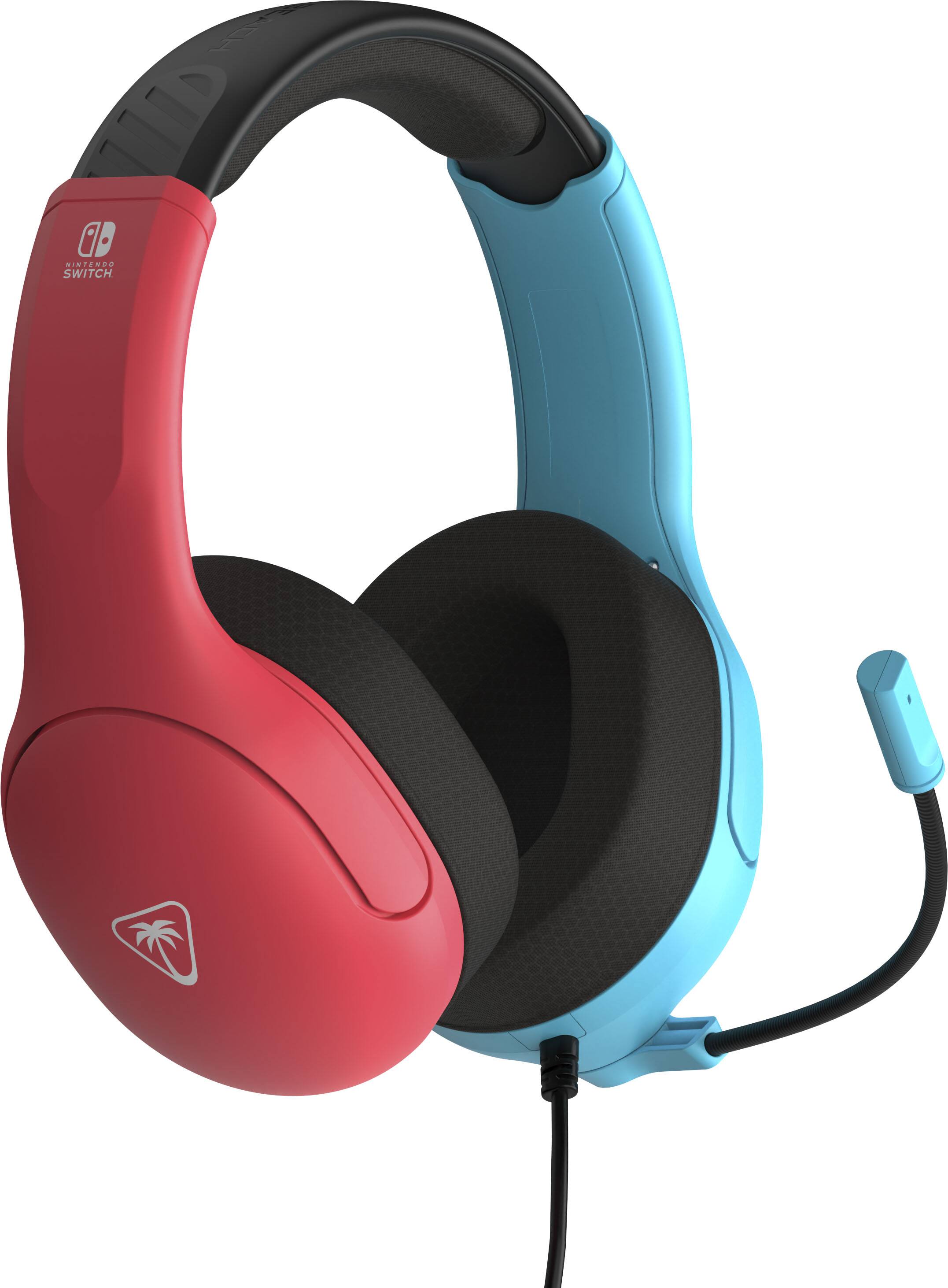The text on the image reads "Nintendo Switch," which is a gaming console developed by Nintendo. The headphones in the image are designed to be used with the Nintendo Switch, providing an immersive gaming experience with high-quality audio.