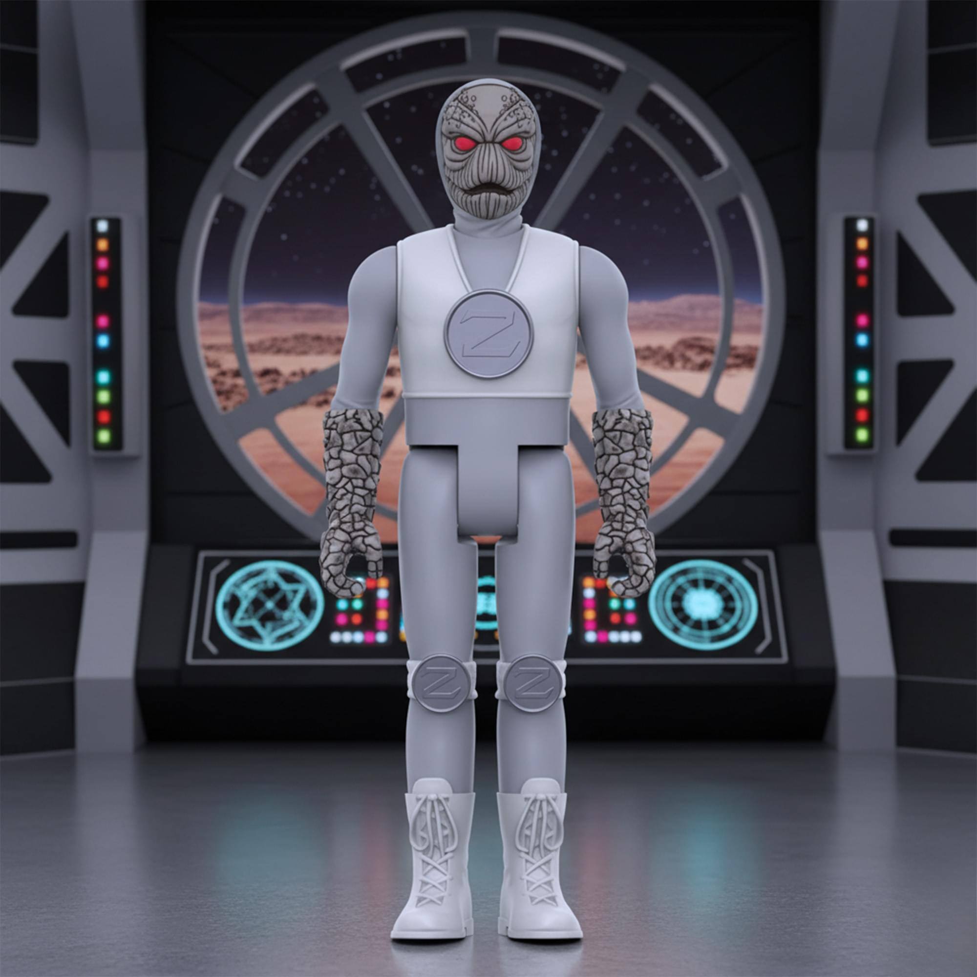 Alt View 10. Super7 - Power Rangers 3.75 Inch ReAction Figure | Z Putty - Grey.