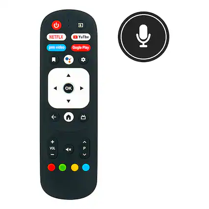 NETFLIX
YouTube
prm video
Google Play
VOL +
VOL -
P +
P -
OK
Home
Back
Microphone icon