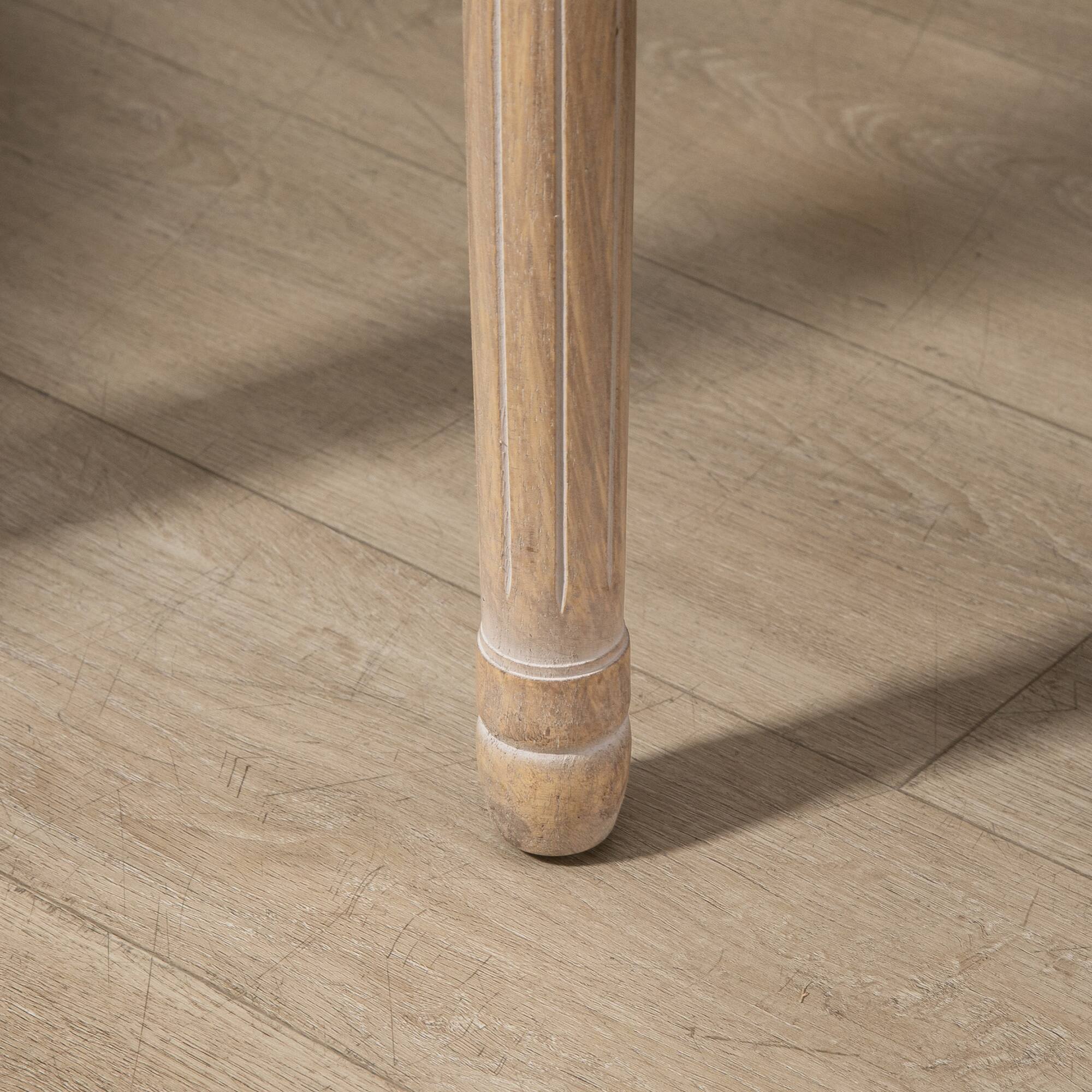 Alt View 8. Homcom - French-Style Upholstered Dining Chair Set, Armless Accent Side Chairs with Rattan Backrest and Upholstery - Grey.