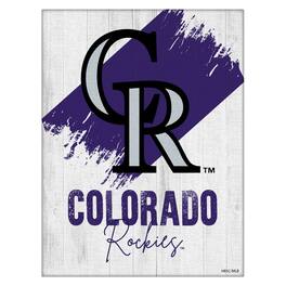 Holland Bar Stool Co. - Colorado Rockies 15" x 20" Team Canvas Wall Art - Multicolor