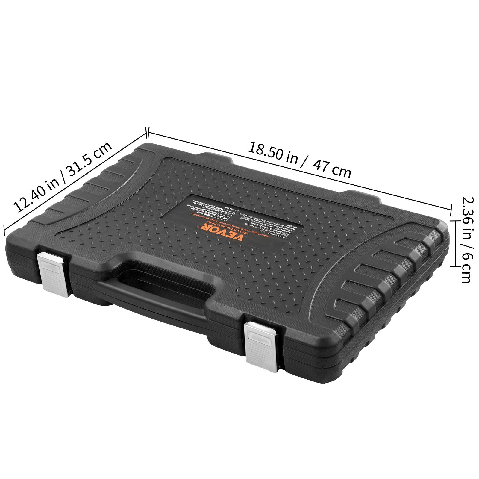 - Length: 18.50 in / 47 cm
- Width: 12.40 in / 31.5 cm
- Height: 2.36 in / 6 cm