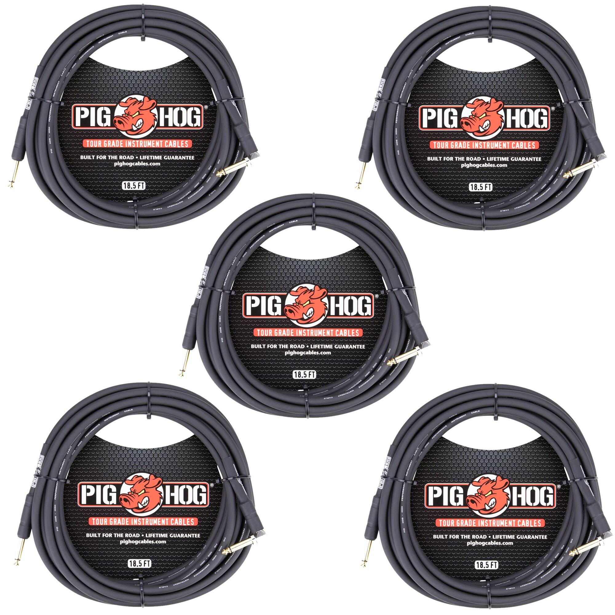 PIG HOG TOUR GRADE INSTRUMENT CABLES  
PIG HOG TOUR GRADE INSTRUMENT CABLES  
BUILT FOR THE ROAD - LIFETIME GUARANTEE  
pighogcables.com  
18.5 FT  

PIG HOG TOUR GRADE INSTRUMENT CABLES  
BUILT FOR THE ROAD - LIFETIME GUARANTEE  
pighogcables.com  
18.5 FT  

PIG HOG TOUR GRADE INSTRUMENT CABLES  
BUILT FOR THE ROAD - LIFETIME GUARANTEE  
pighogcables.com  
18.5 FT