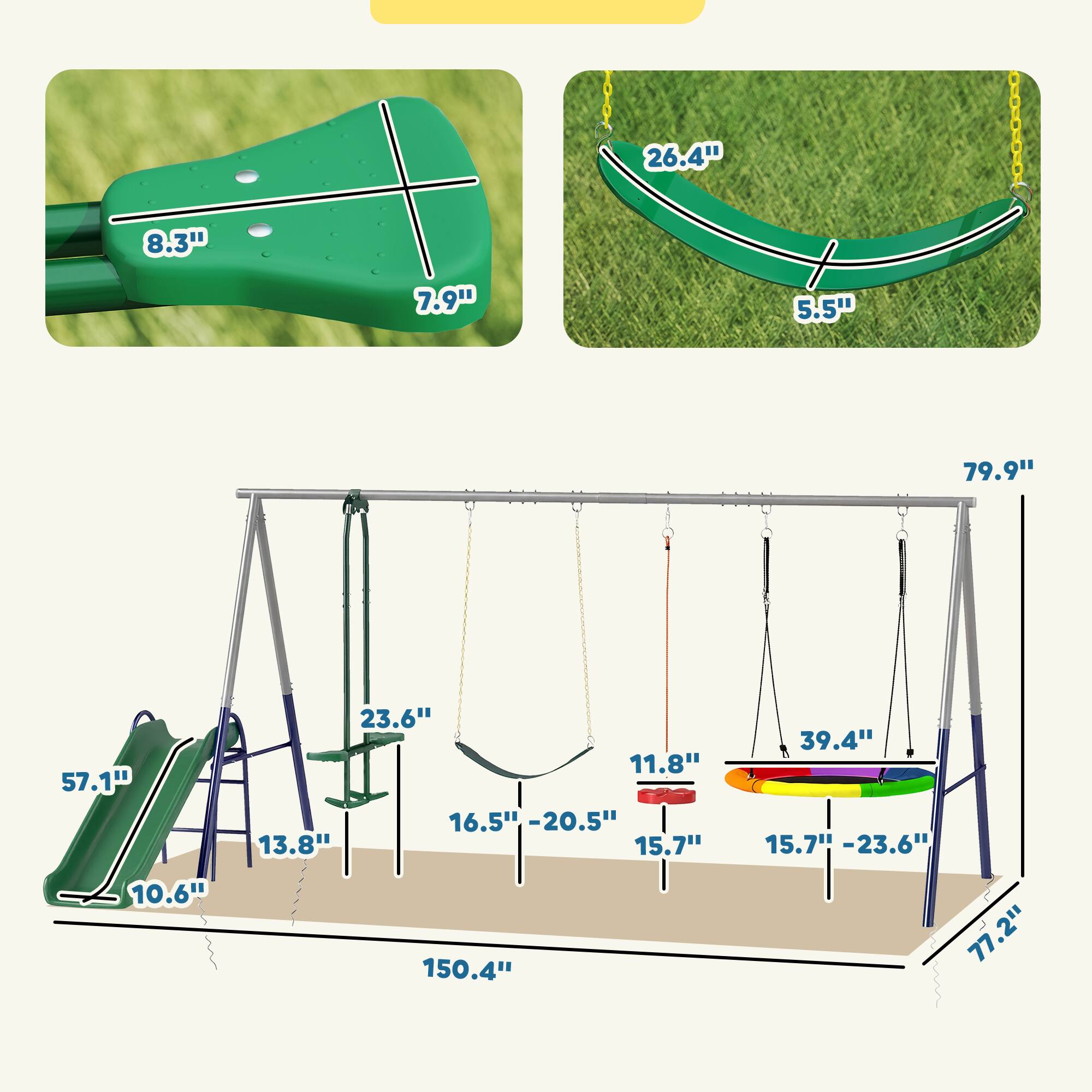 8.3"  
7.9"  
26.4"  
5.5"  
79.9"  
57.1"  
10.6"  
23.6"  
11.8"  
16.5"  
20.5"  
13.8"  
15.7"  
150.4"  
39.4"  
15.7"  
23.6"  
77.2"