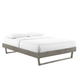 Modway - Billie Wood Full Platform Bed Frame - Gray