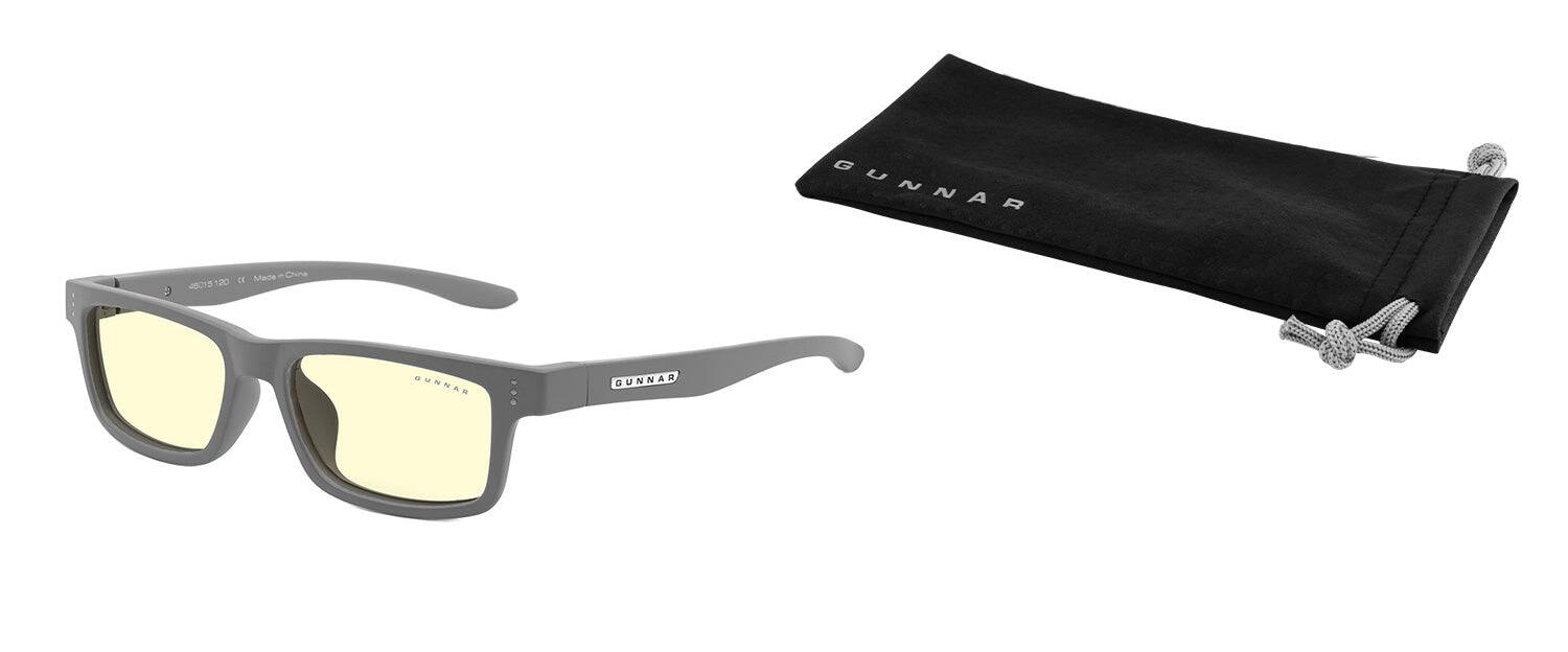 Alt View 2. GUNNAR - GUNNAR Gaming Glasses  -  Cruz Kids Small, Grey, Clear Neutral Lens - Blue Light Blocking, Relieve Dry Eye - Grey.