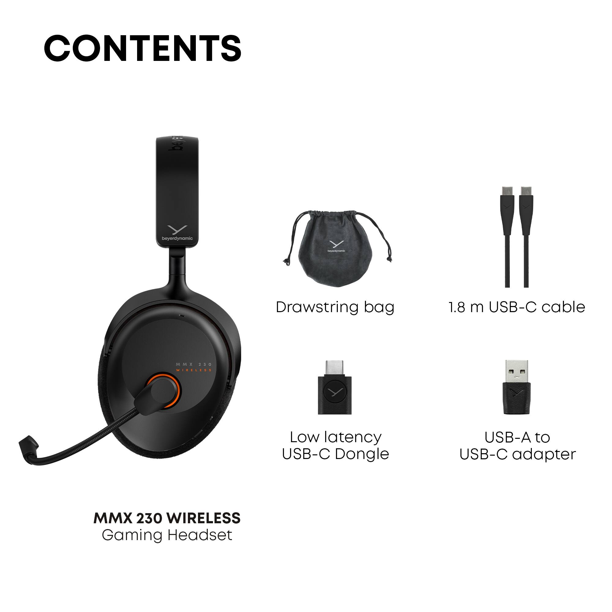 Beyerdynamic MMX 230 Wireless Gaming Headset with ANC, Low Latency