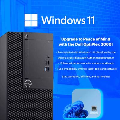 Dell Refurbished Excellent Optiplex 3060 Tower Computer Intel i5 Dell Refurbished Excellent Optiplex 3060 Tower Computer Intel i5