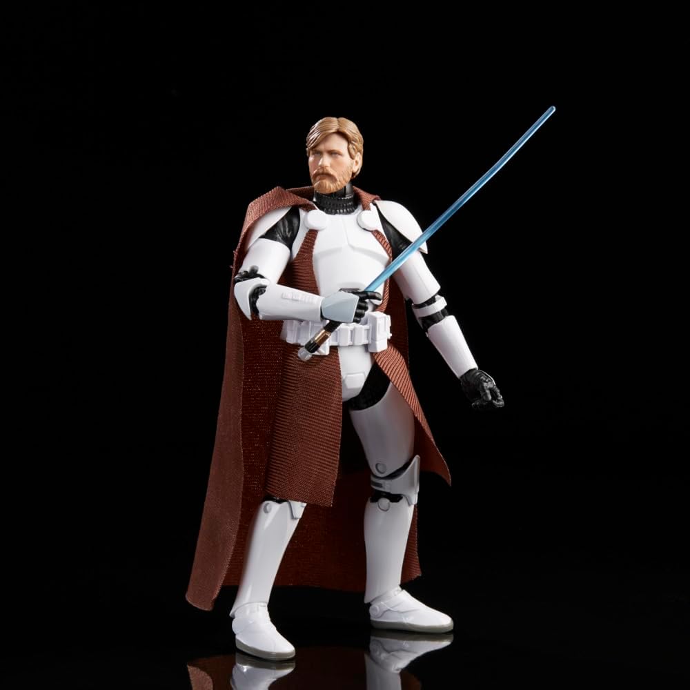 Back. Hasbro - Star Wars: The Clone Wars - Black Series - Clone Commander Obi-Wan Kenobi Action Figure   - COLLECTIBLES - Multicolor.