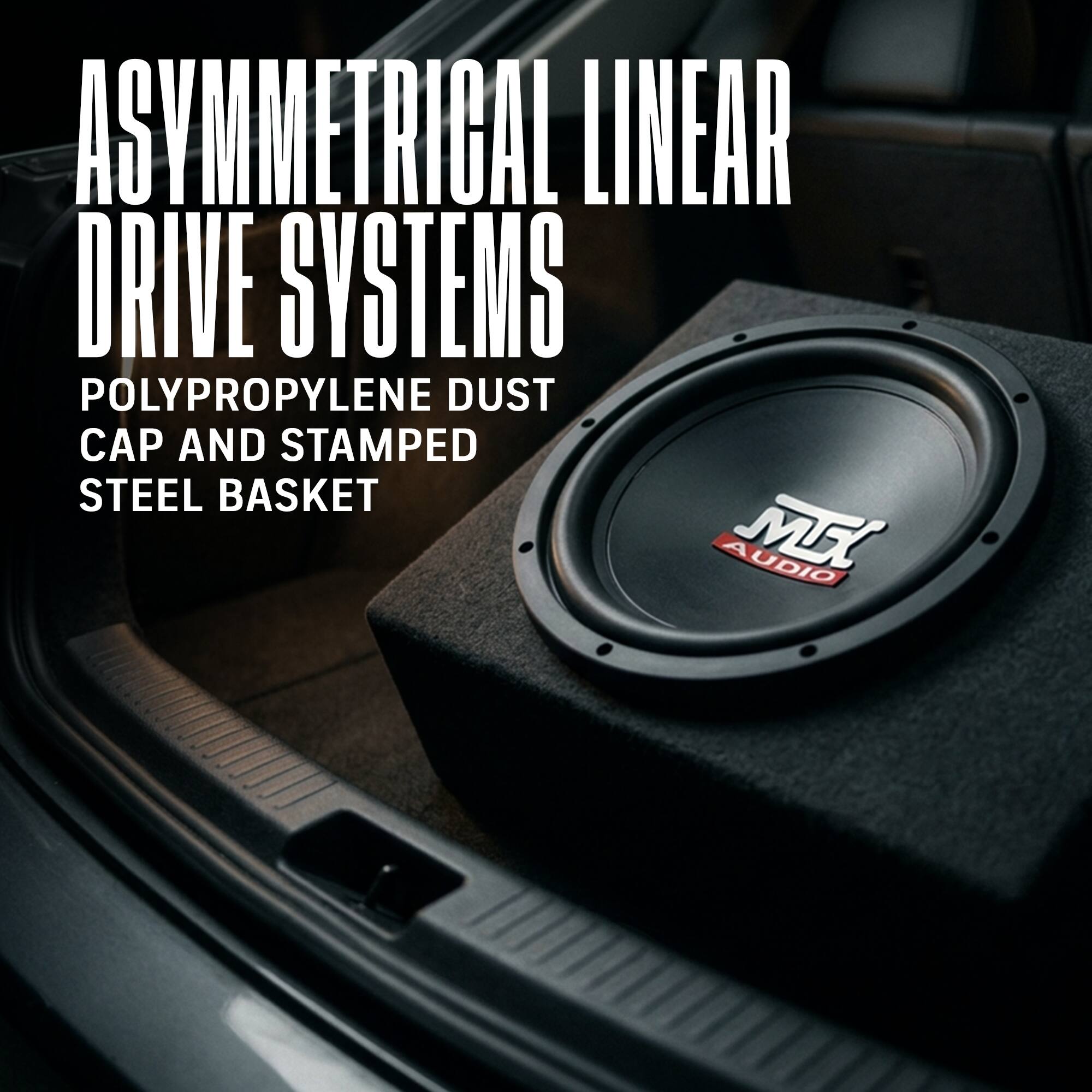 ASYMMETRICAL LINEAR DRIVE SYSTEMS  
POLYPROPYLENE DUST CAP AND STAMPED STEEL BASKET