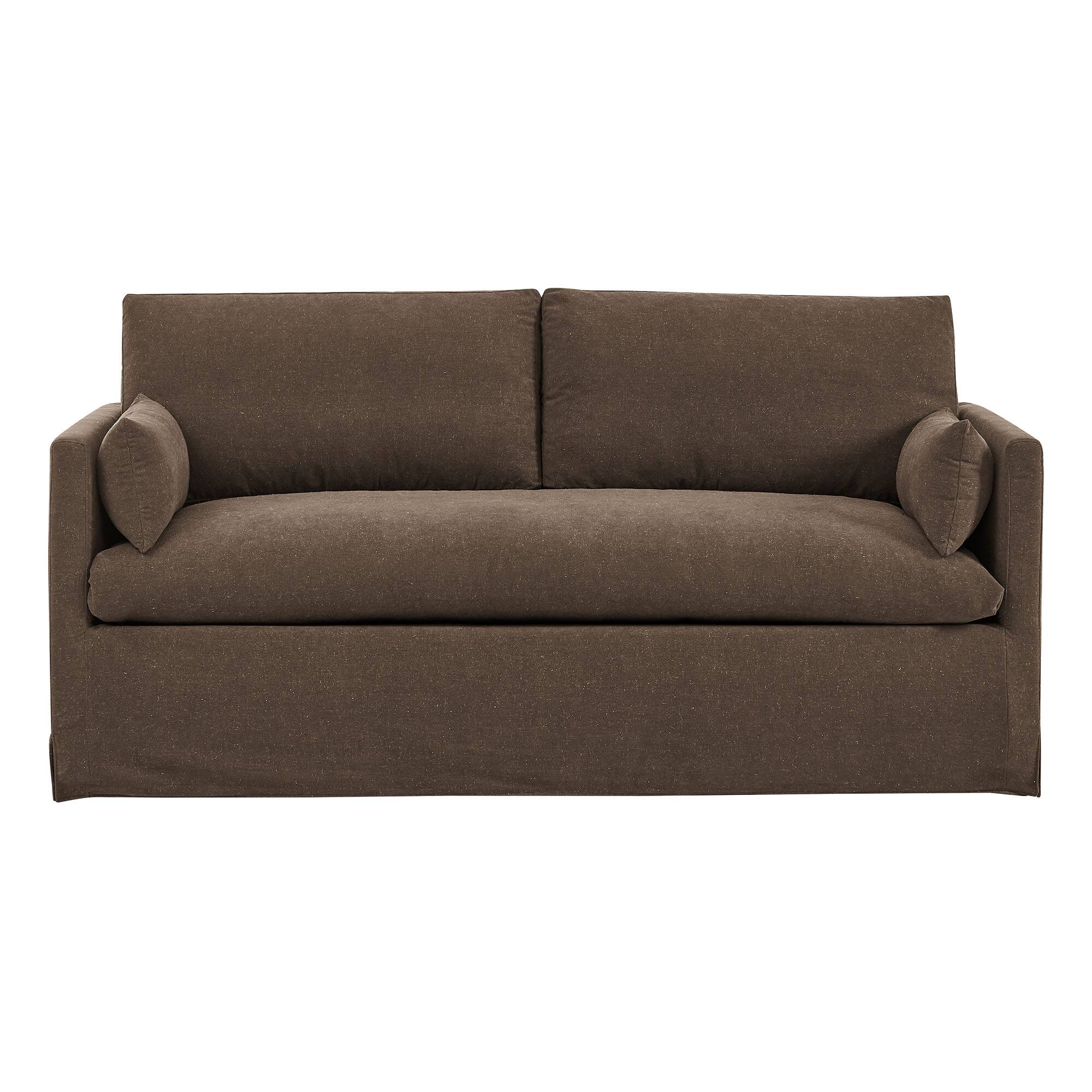Alt View 5. Modway - Wellfleet Slipcovered Linen-Blend Loveseat by Modway - Cocoa.