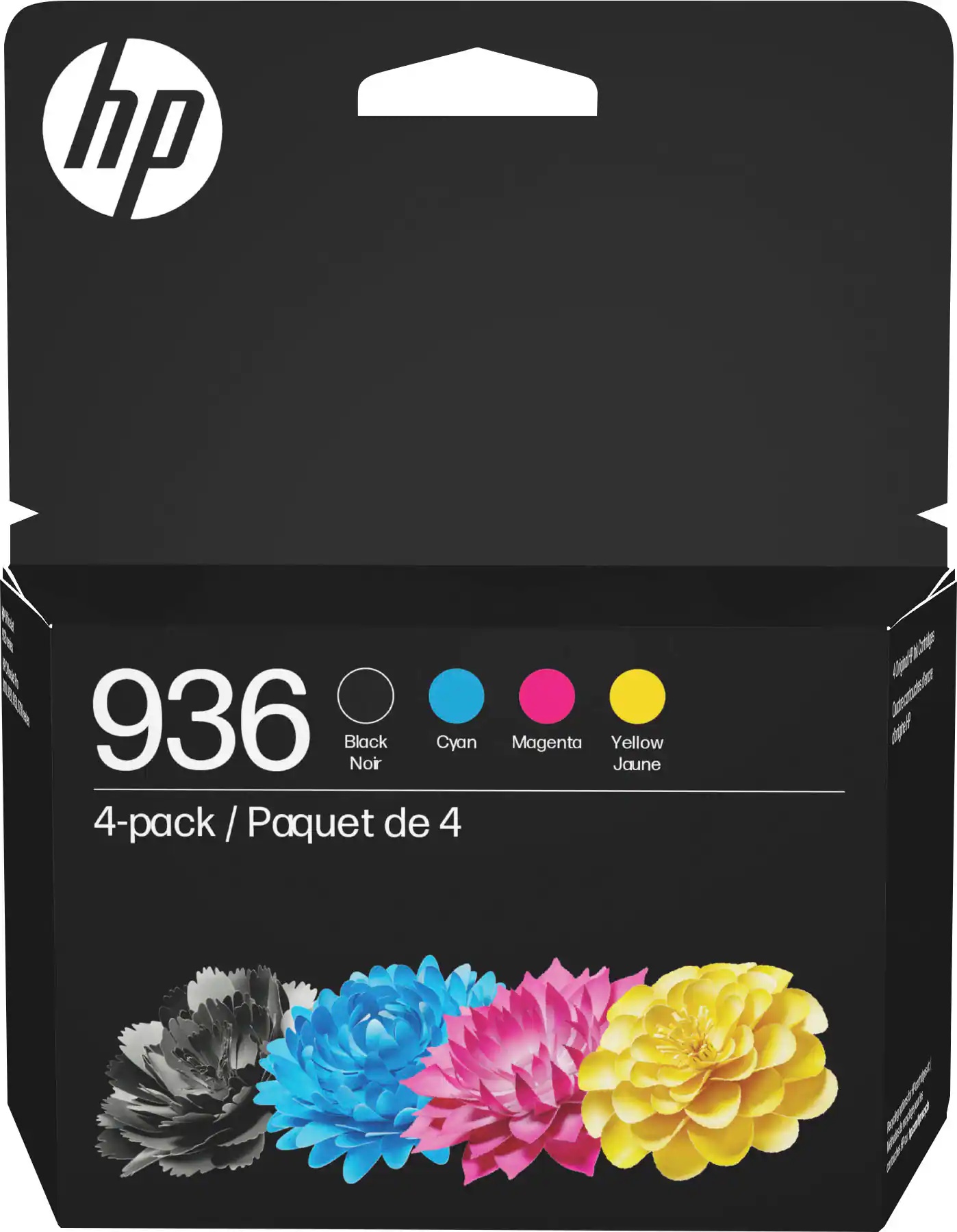 hp 936 Black Noir Cyan 4-pack / Paquet de 4 Magenta Yellow Joune