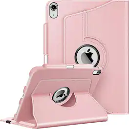 Kitcheniva - Smart Rotating Case For iPad A16 11th 2025 And iPad 10th 2022 Stand Cover - Rose Gold