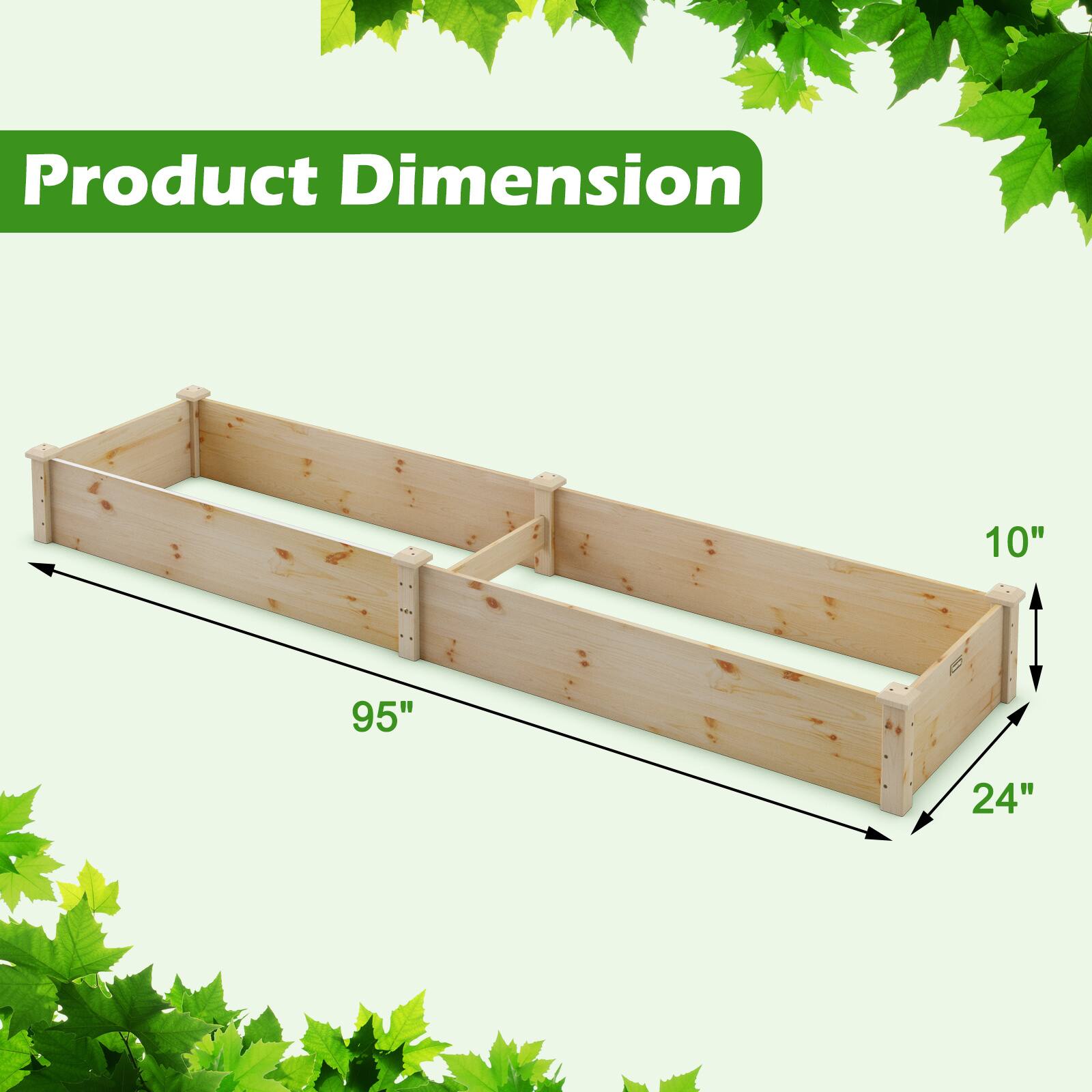 Product Dimension  
10"  
95"  
24"