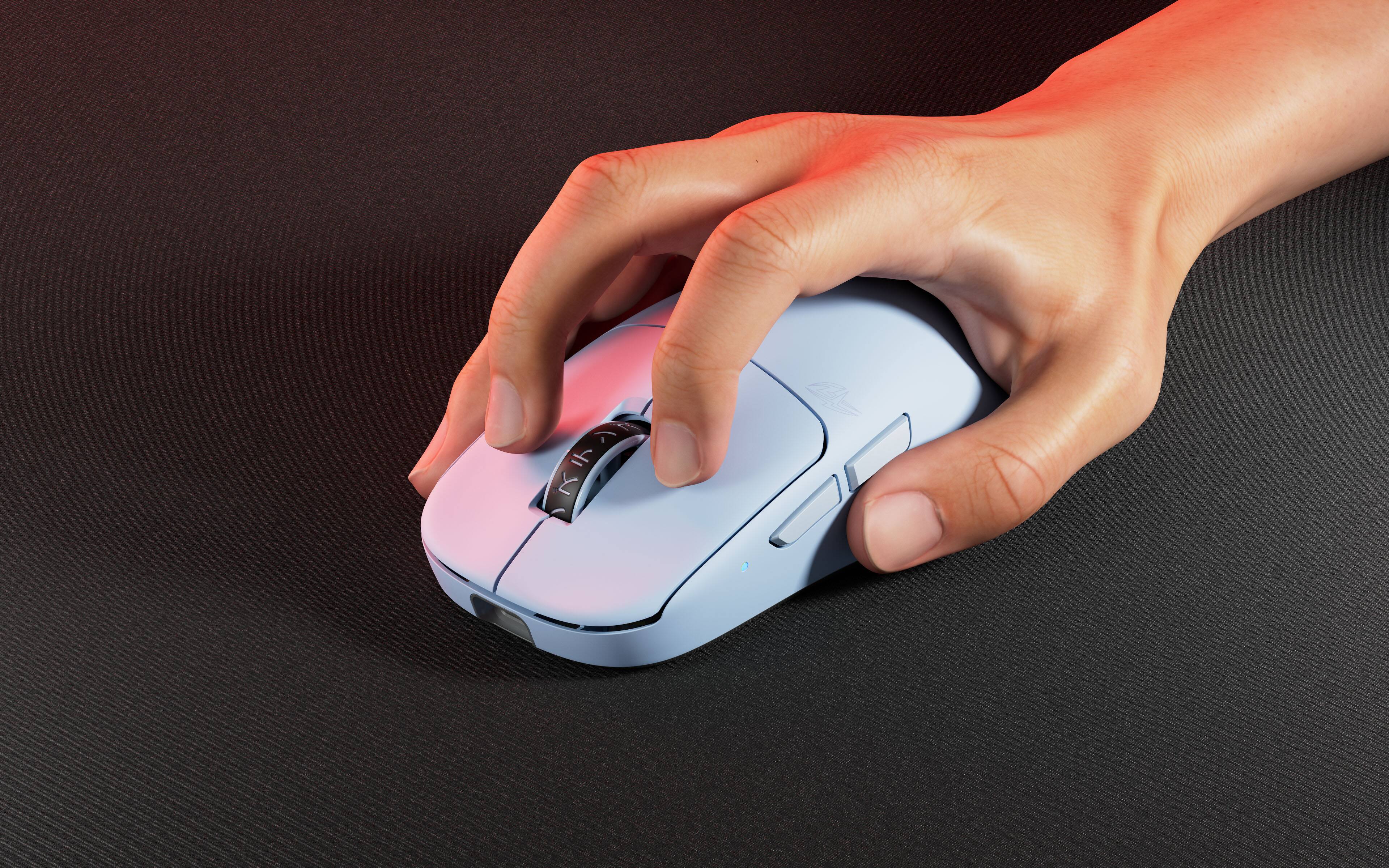 Alt View 5. Pulsar - TenZ 2.0 Limited Edition Mini Gaming Mouse - Misty Blue.