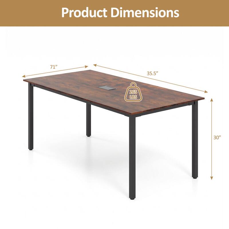 Product Dimensions: 71" x 35.5" x 30"  
Weight Capacity: 265 LBS