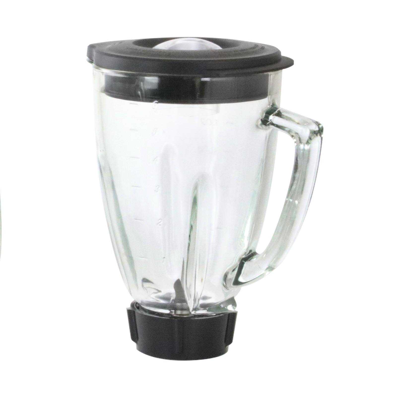 Better Chef - 6 Piece 48 Oz Round Blender Glass Jar Replacement Kit - Clear