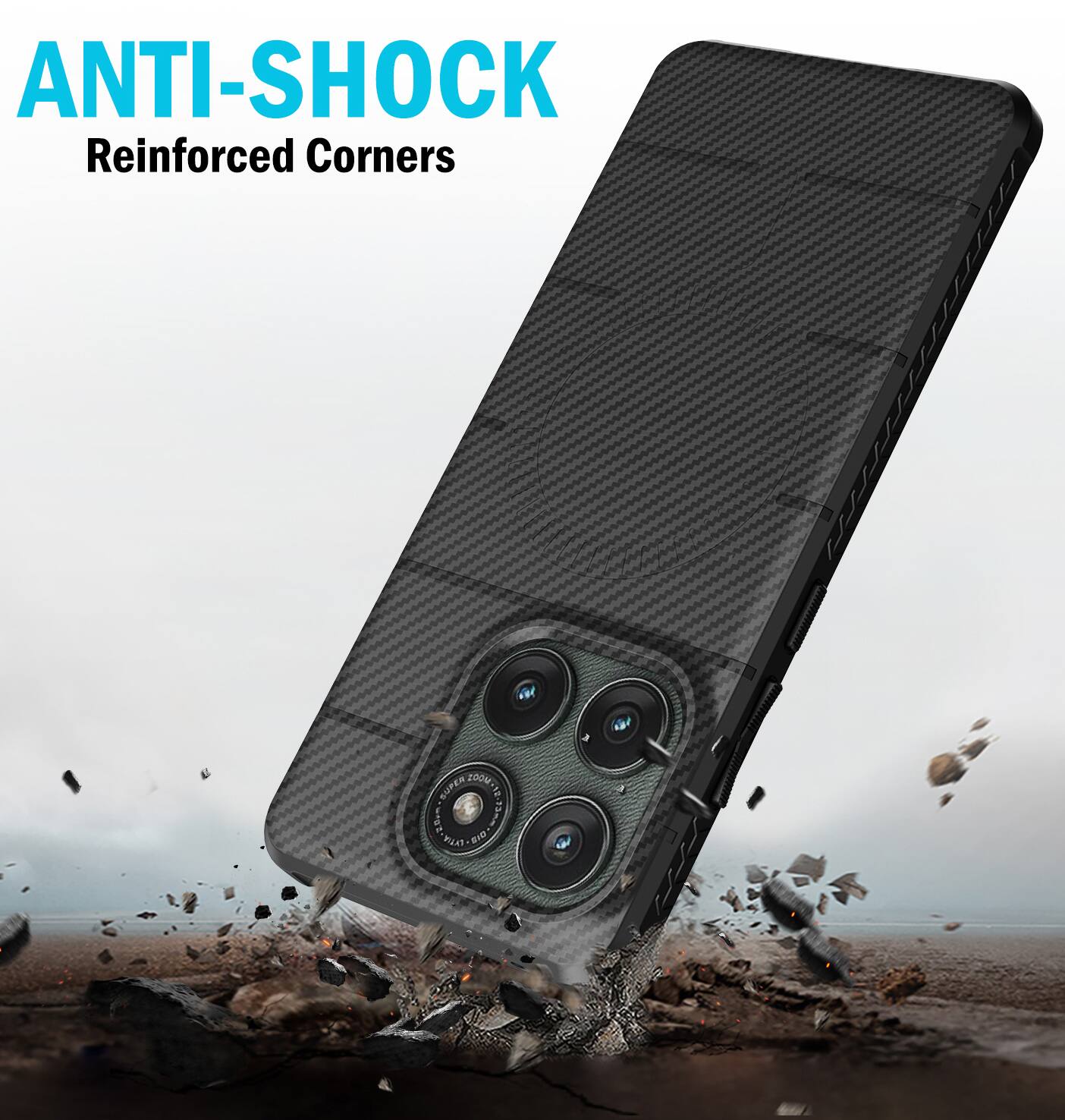 ANTI-SHOCK Reinforced Corners