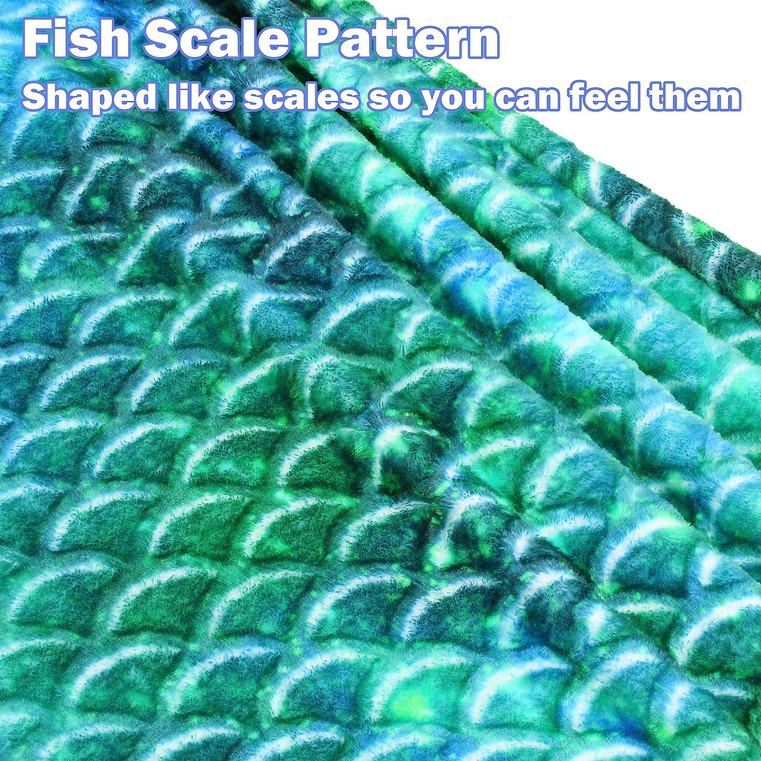 Dapper Styles Mermaid Tail Blanket Cozy Sleeping Bag For Fish Scale ...