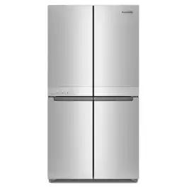 KitchenAid - 19.4 Cu. Ft. Bottom-Freezer 4-Door French Door Refrigerator - PrintShield Stainless Finish