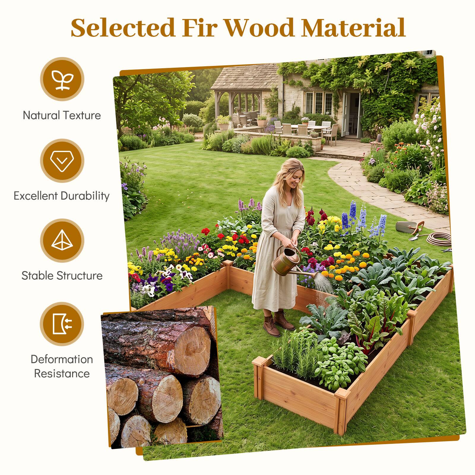 Selected Fir Wood Material

- Natural Texture
- Excellent Durability
- Stable Structure
- Deformation Resistance