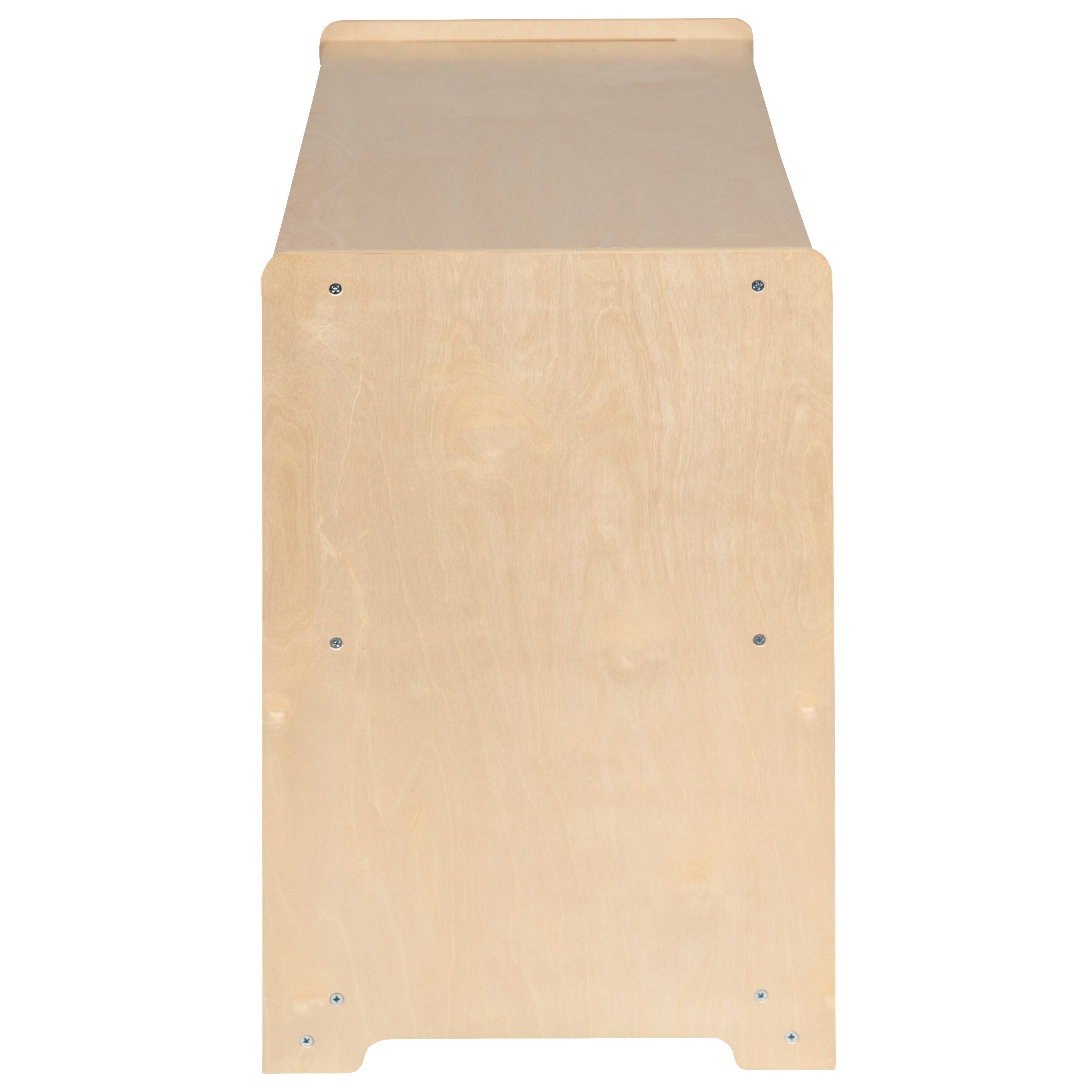 Alt View 7. Emma + Oliver - Wooden School Classroom Storage Cabinet for Commercial or Home Use - Natural.