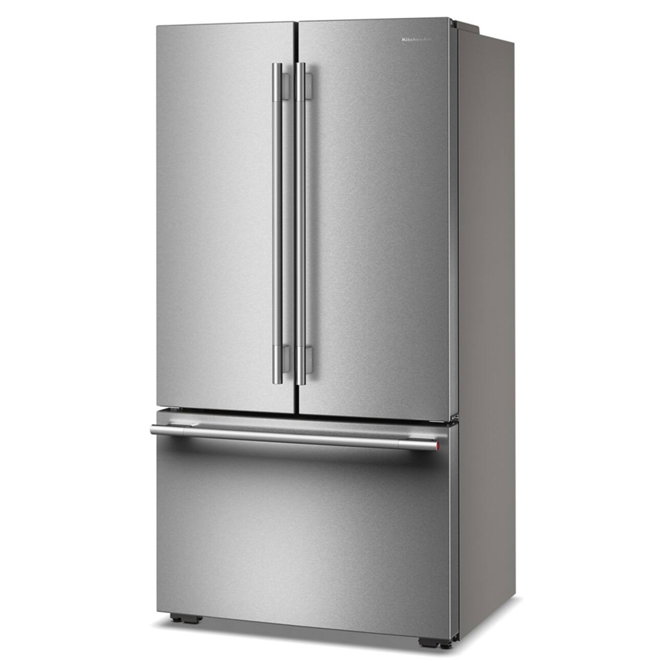 Alt View 9. KitchenAid - 36 in. Wide 24 cu. ft. French Door Counter-Depth Refrigerator with Interior Dispense - PrintShield Stainless.