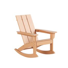 WestinTrends - Ashore Outdoor Patio Modern Adirondack Rocking Chair - Teak