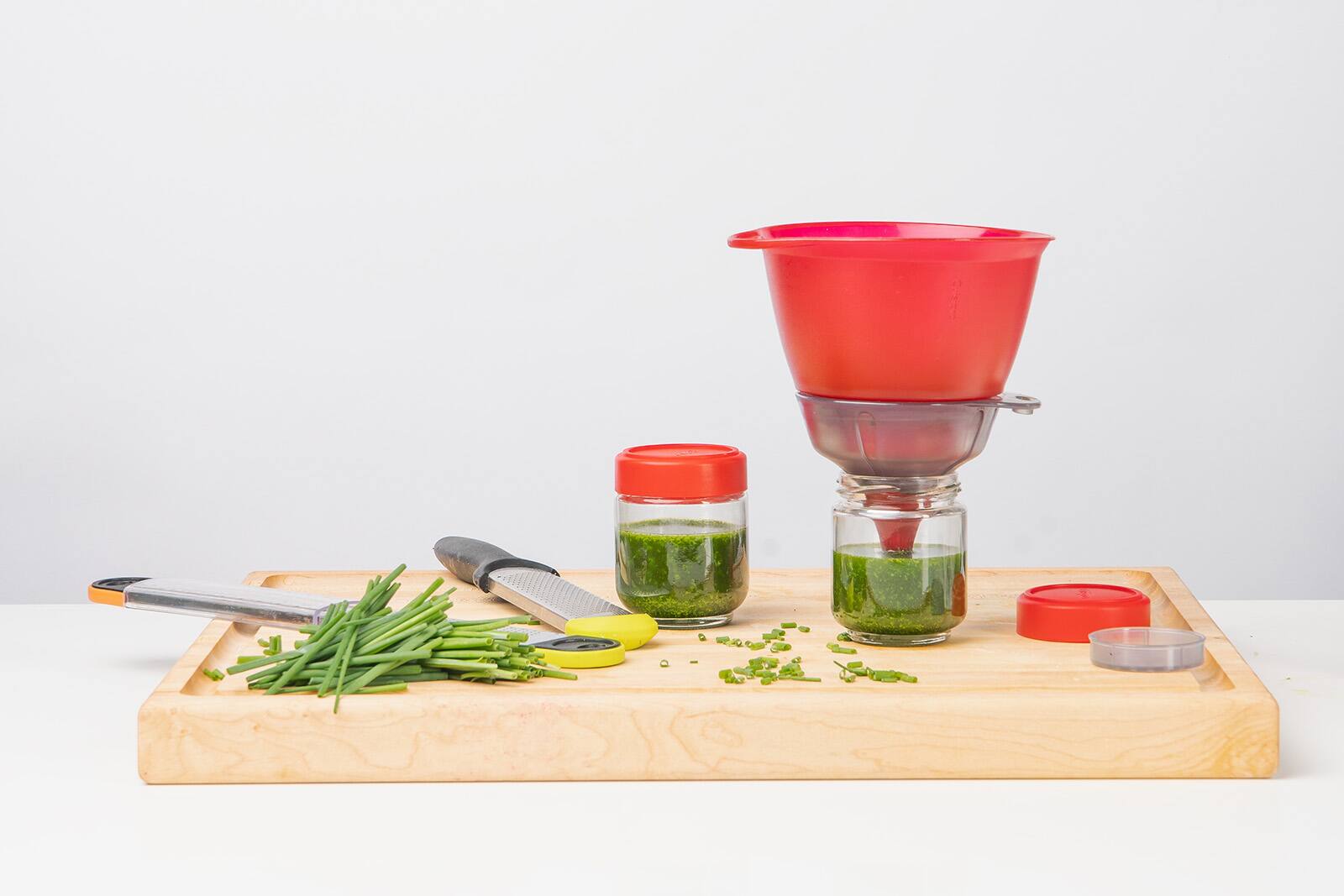 Alt View 7. Cuisipro - 3-in-1 Funnel - Red.