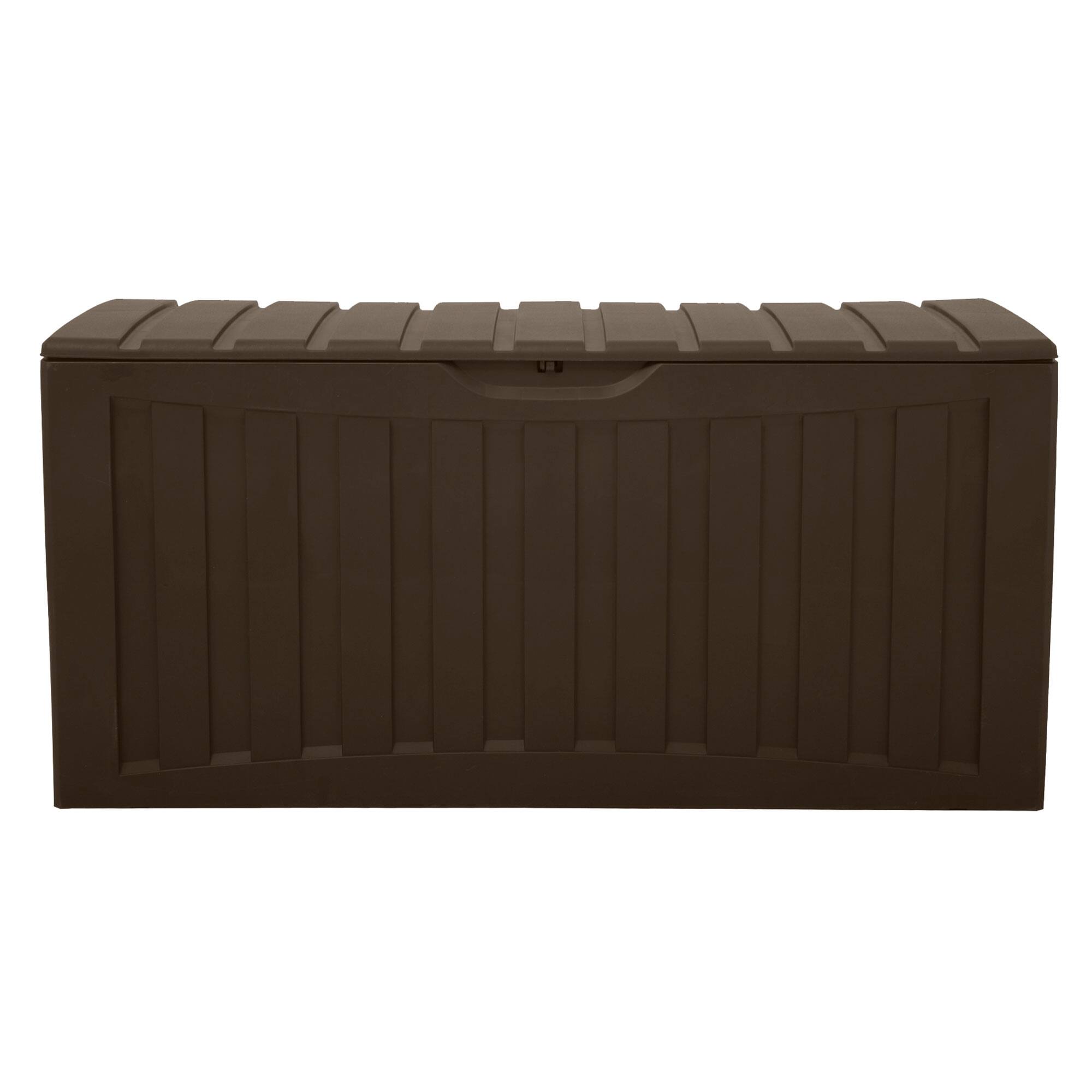 Alt View 5. Ram Quality Products - Ram Quality Products Plastic 90 Gal Outdoor Locking Storage Bin Deck Box, Brown - Brown.