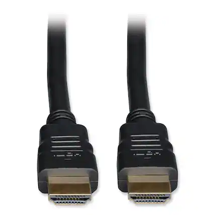 Front. Tripp Lite - P569-003 3 ft. Digital Video with Audio Male/Male High Speed HDMI Cable with Ethernet - Black - Black.