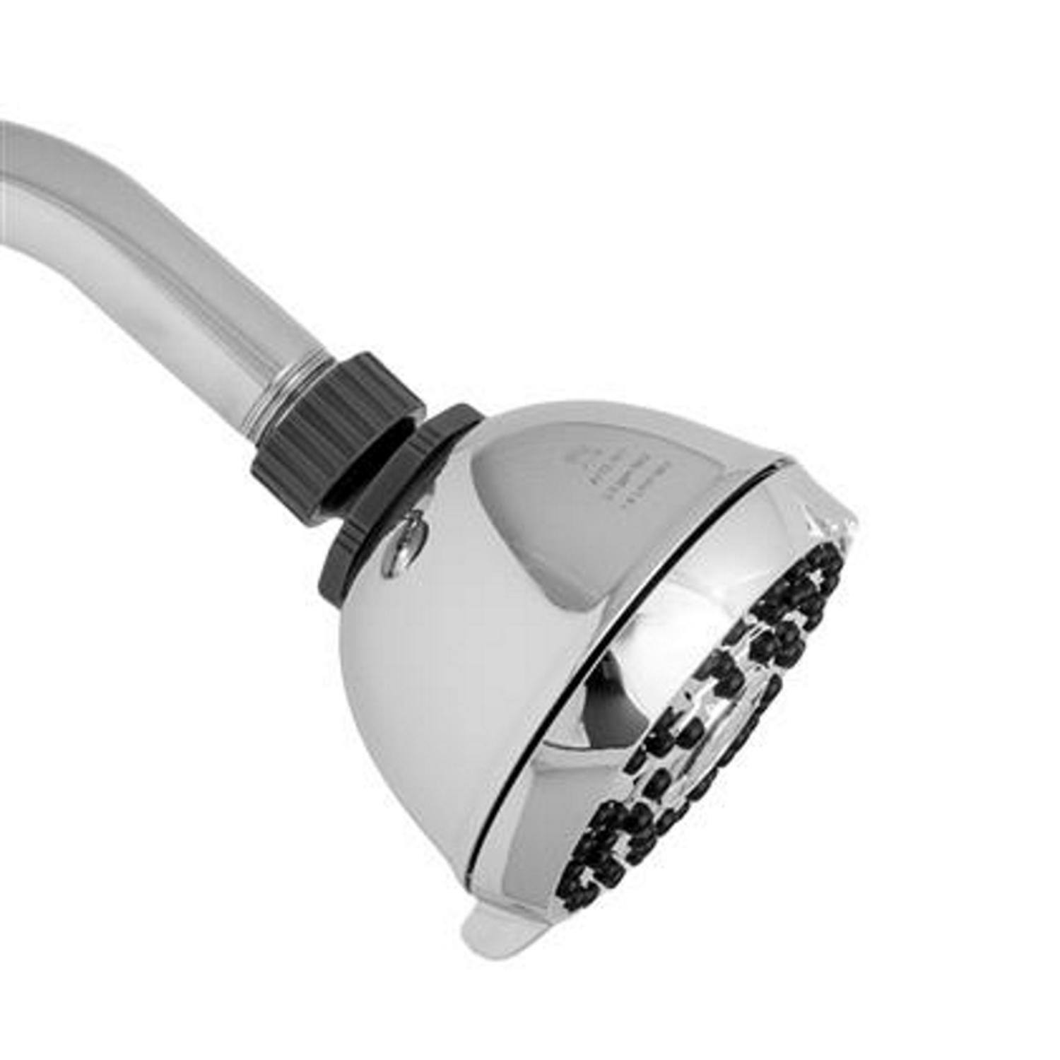 Left. Waterpik - Waterpik PowerPulse+ Chrome 6 settings Wallmount Showerhead 1.8 gpm - Chrome.