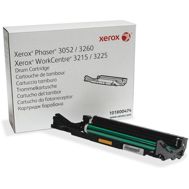 Xerox Phaser 3052 / 3260  
Xerox WorkCentre 3215 / 3225  
Drum Cartridge  
Cartouche de tambour  
Cartuccia tamburo  
Trommelkartusche  
Cartucho del tambor  
Cartucho do fotoreceptor  
Картридж барабана  

101R00474  
www.xerox.com