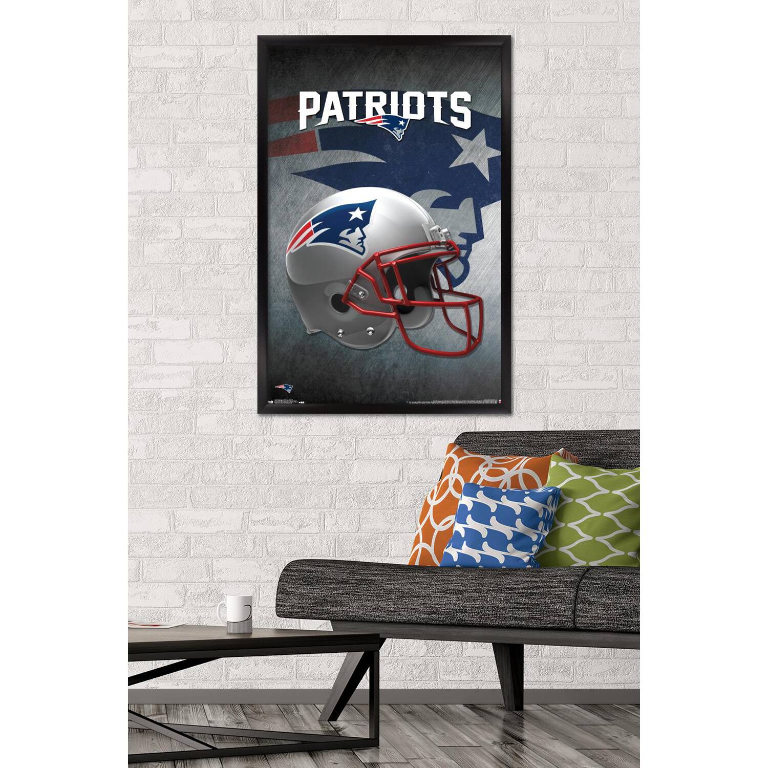 Alt View 1. Trends International - 24.25'' x 35.75'' Framed Team Helmet Poster - Multicolor.