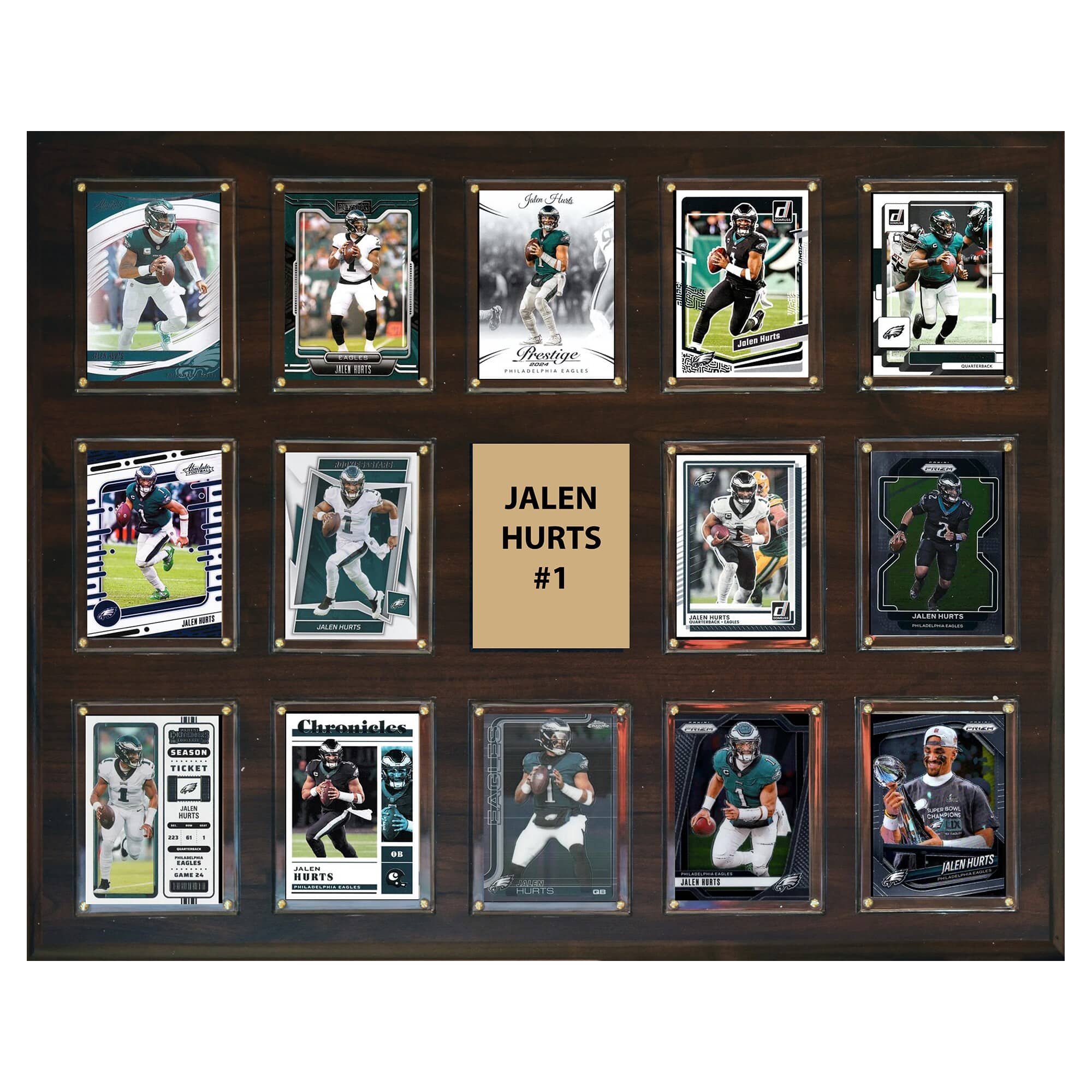 "C&I Collectibles - Jalen Hurts Philadelphia Eagles 16"" x 20"" Trading Card Plaque - Multicolor" price history on PriceWatchPro