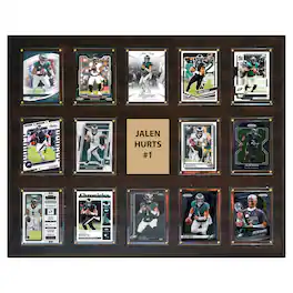 C&I Collectibles - Jalen Hurts Philadelphia Eagles 16" x 20" Trading Card Plaque - Multicolor