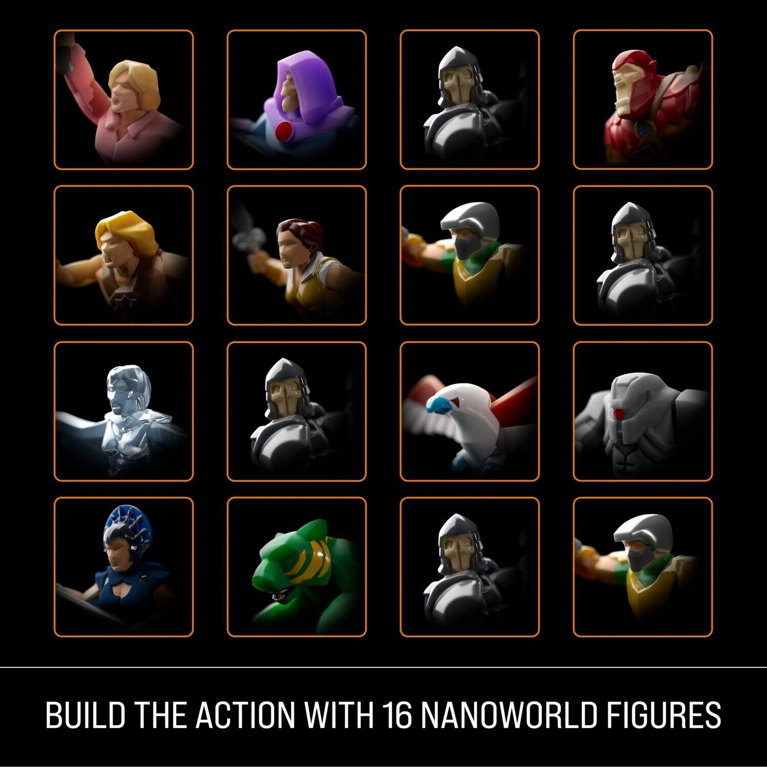 BUILD THE ACTION WITH 16 NANOWORLD FIGURES