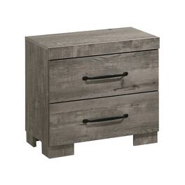 Best Quality Furniture - Modern 2-Drawer Nightstand In Antique Color - Gray